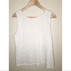 Francesca’s White Floral Top